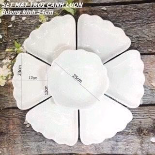 Bộ Bát Đĩa Hoa Mặt Trời Nhưa Size Đại 50Cm, Bộ Đĩa Hoa Mặt Trời 7 Chi Tiết Ctb804 - Bechip - Ảnh 13