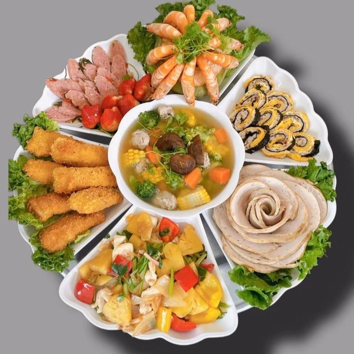 Bộ Bát Đĩa Hoa Mặt Trời Nhưa Size Đại 50Cm, Bộ Đĩa Hoa Mặt Trời 7 Chi Tiết Ctb804 - Bechip - Ảnh 11