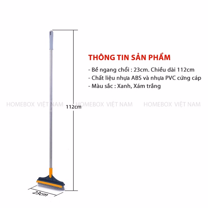 Chổi Chà Sàn Và Gạt Nước Nhà Tắm Nhà Vệ Sinh Đa Năng - Chổi Quét Dọn, Chà Toilet, Wc, Sân Ctb805 - Bechip - Ảnh 13