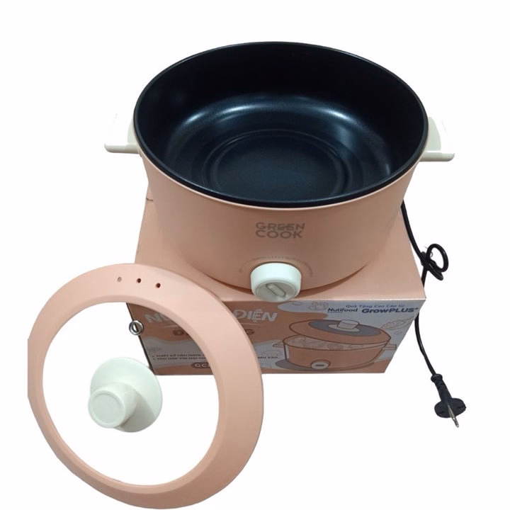 Nồi Lẩu Điện Đa Năng Kèm Giá Hấp 28 Cm Công Suất 1000W, Chống Dính Vân Đá Cao Cấp - Ctb809 - Ảnh 2