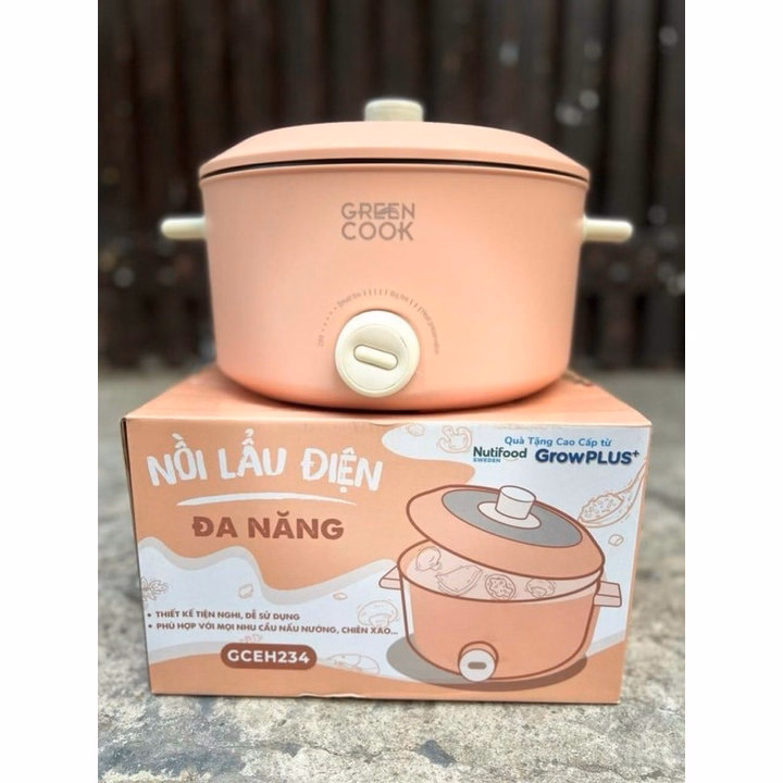 Nồi Lẩu Điện Đa Năng Kèm Giá Hấp 28 Cm Công Suất 1000W, Chống Dính Vân Đá Cao Cấp - Ctb809 - Ảnh 4