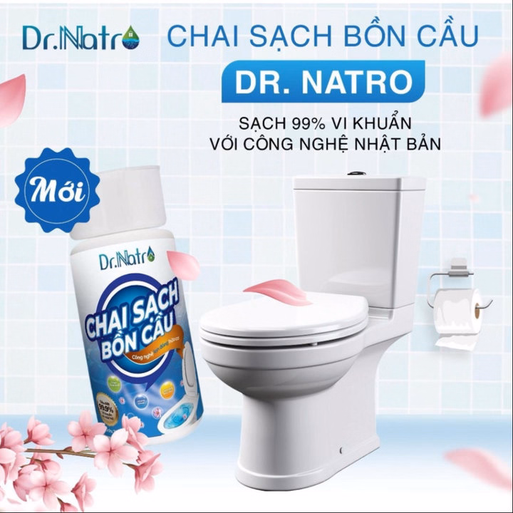 Chai Thả Làm Sạch Bồn Cầu Dr.Natro 300Ml Tẩy Sạch Vết Bẩn, Ố Vàng Trong Bồn Cầu, Toilet - Ảnh 4