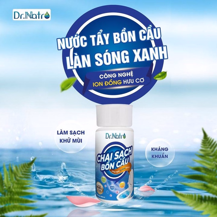 Chai Thả Làm Sạch Bồn Cầu Dr.Natro 300Ml Tẩy Sạch Vết Bẩn, Ố Vàng Trong Bồn Cầu, Toilet - Ảnh 5