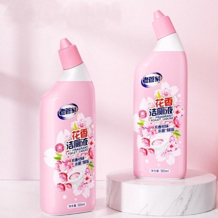 Chai Nước Tẩy Rửa Bồn Cầu, Toilet, Nhà Vệ Sinh Hương Hoa Anh Đào Khử Mùi Diệt Khuẩn Ctb809 - Bechip - Ảnh 3