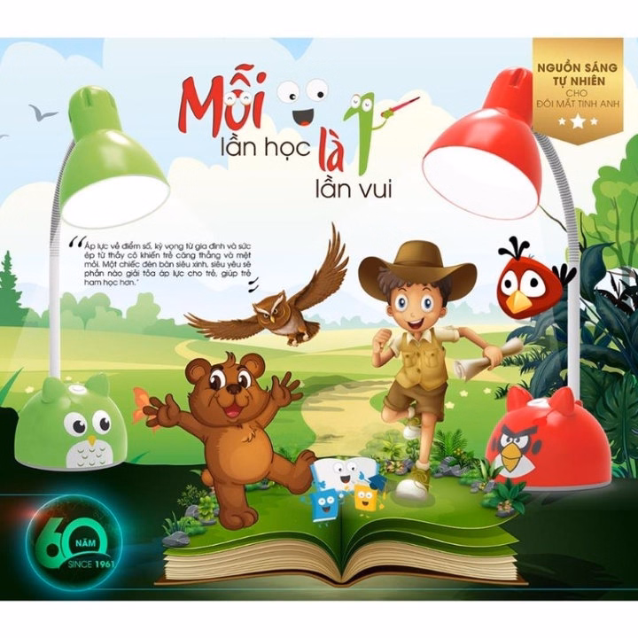 Đèn Led Bàn Học Chống Cận Rạng Đông 5W Rd-Rl27V2-Tiết Kiệm Điện, Ánh Sáng Vàng Chuẩn, Bảo Vệ Thi Lực - Ctb811 - Ảnh 8