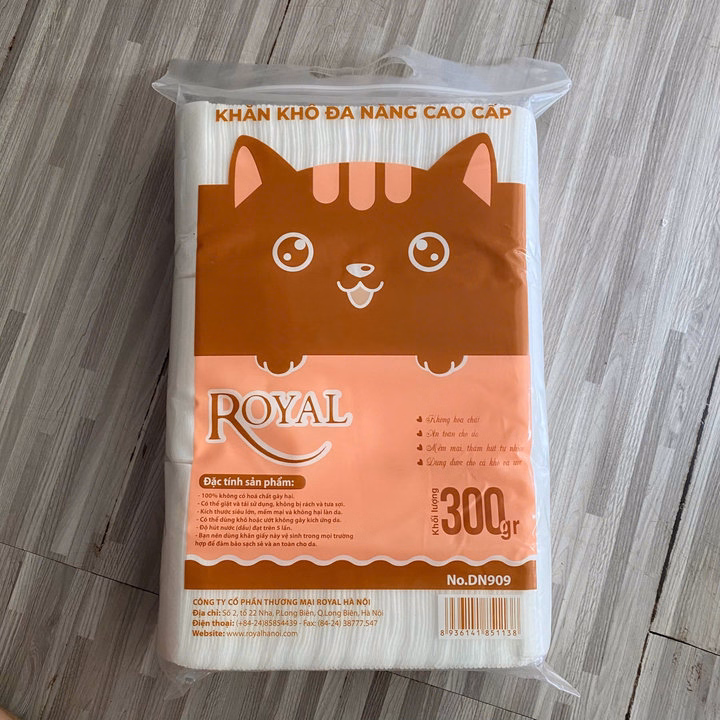Khăn Vải Khô Đa Năng Cao Cấp Royal Không Mùi, Thấm Hút Tốt Túi Lớn 300G L022 - Lady'S Passion - Ảnh 4