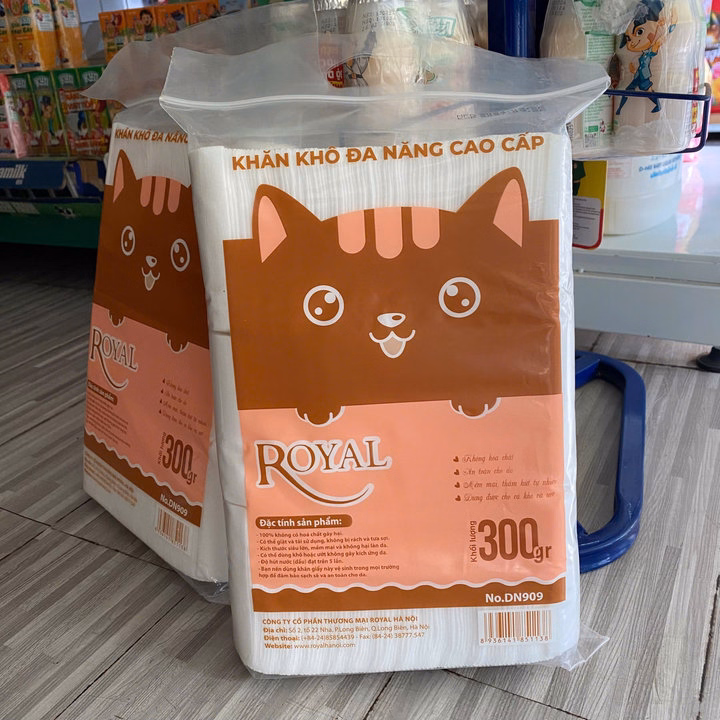 Khăn Vải Khô Đa Năng Cao Cấp Royal Không Mùi, Thấm Hút Tốt Túi Lớn 300G L022 - Lady'S Passion - Ảnh 5