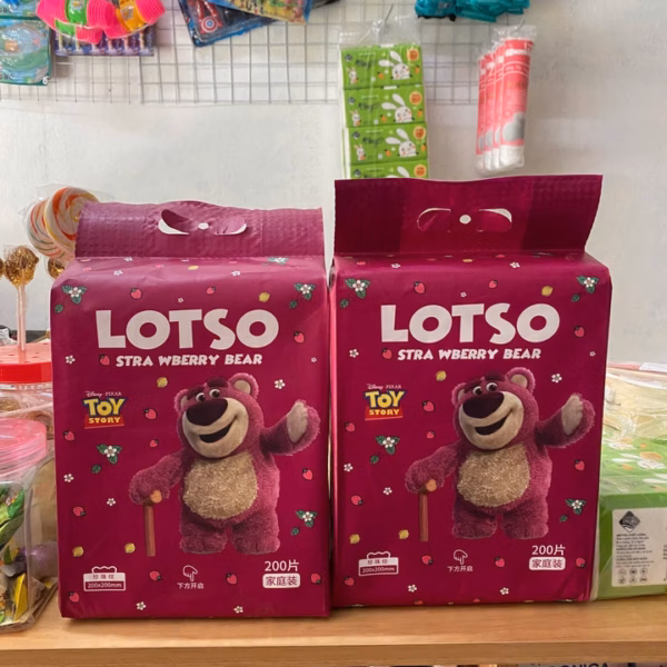 Bịch Khăn Giấy Khô Gấu Dâu Lotso 200 Tờ Dạng Rút Mềm Mại Sử Dụng Đa Năng Tiện Lợi L024 - Lady'S Passion - Ảnh 9