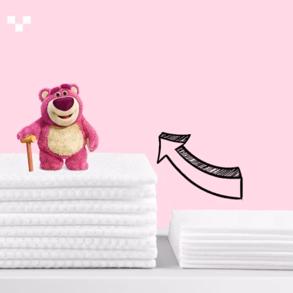 Bịch Khăn Giấy Khô Gấu Dâu Lotso 200 Tờ Dạng Rút Mềm Mại Sử Dụng Đa Năng Tiện Lợi L024 - Lady'S Passion - Ảnh 4