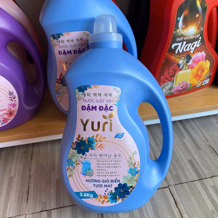 Nước Giặt Xả Đậm Đặc Yuri Hương Nước Hoa 6In1 Can 3,8Kg L044 - Lady'S Passion - Ảnh 4