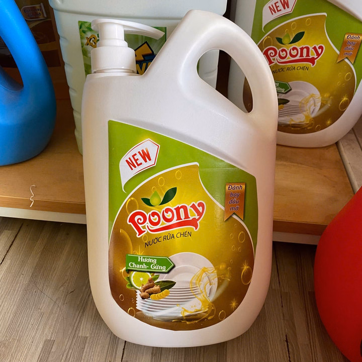 Nước Rửa Chén Poony Hương Chanh Gừng Can 2.1Kg L046 - Lady'S Passion - Ảnh 2