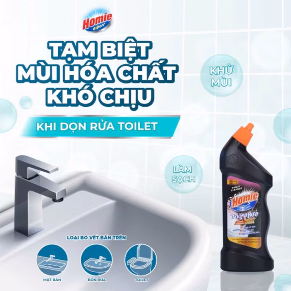 Dung Dịch Tẩy Rửa Toilet Homie Expert Oxy Power L052 - Lady'S Passion - Ảnh 2