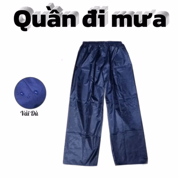 Quần Đi Mưa Vải Dù Cao Cấp Chống Thấm Nước Nam, Nữ Mặc Đều Được Ctb815 - Bechip - Ảnh 3