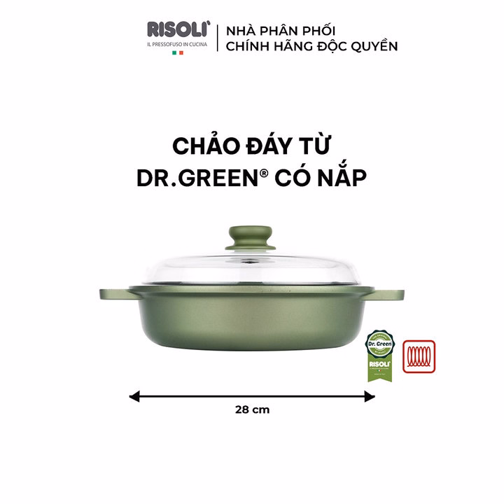 Nồi Nấu Chống Dính Chất Liệu Nhôm Hợp Kim - 00099Drin/28 - Risolì - Ảnh 2