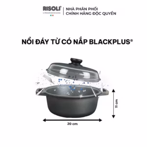 Nồi Đáy Từ Có Nắp Blackplus (Size: 20,24,28) - 00097Bpin/20,24,28 - Risolì