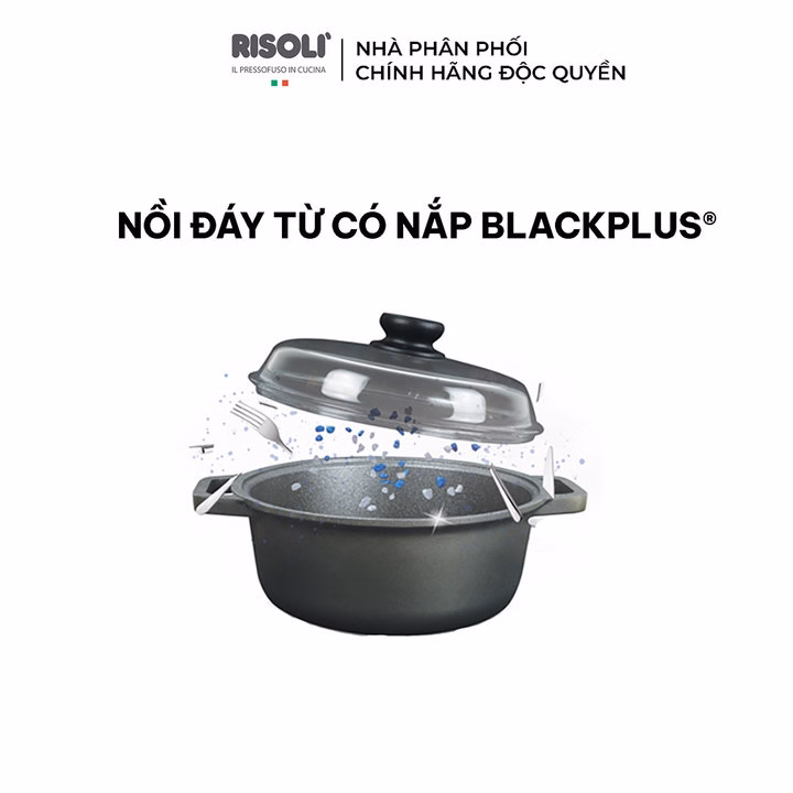 Nồi Đáy Từ Có Nắp Blackplus (Size: 20,24,28) - 00097Bpin/20,24,28 - Risolì - Ảnh 4