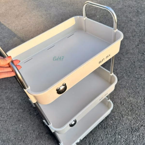 Kệ Gấu 3 Tầng Sun-Mix Có Bánh Xe - Su - Ảnh 5