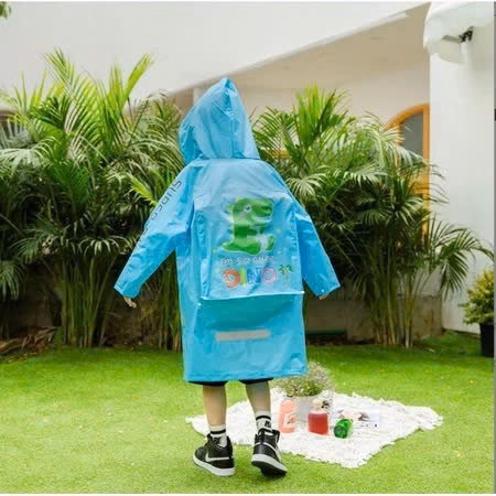 Áo Mưa Trẻ Em Có Ngăn Balo Ngẫu Nhiên - Gdn - Ảnh 3