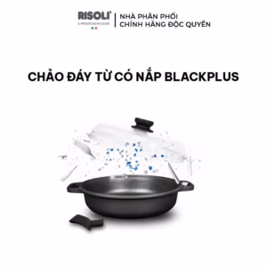 Chảo Đáy Từ Có Nắp Blackplus (Size: 24,28,32) - 00099Bpin/24,28,32 - Risolì