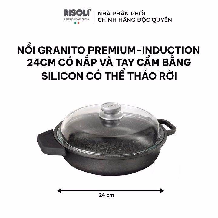 Nồi Nấu Chống Dính Chất Liệu Nhôm Hợp Kim - 0199Grin/24H - Risolì