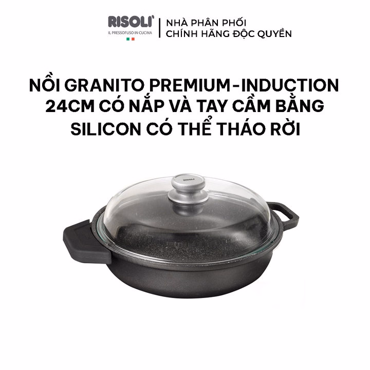 Nồi Nấu Chống Dính Chất Liệu Nhôm Hợp Kim - 0199Grin/24H - Risolì - Ảnh 2
