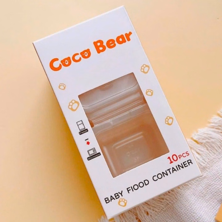 Hộp Trữ Thực Phẩm Ăn Dặm Coco Bear Chịu Nhiệt 50Ml & 100Ml L087 - Lady'S Passion - Ảnh 8