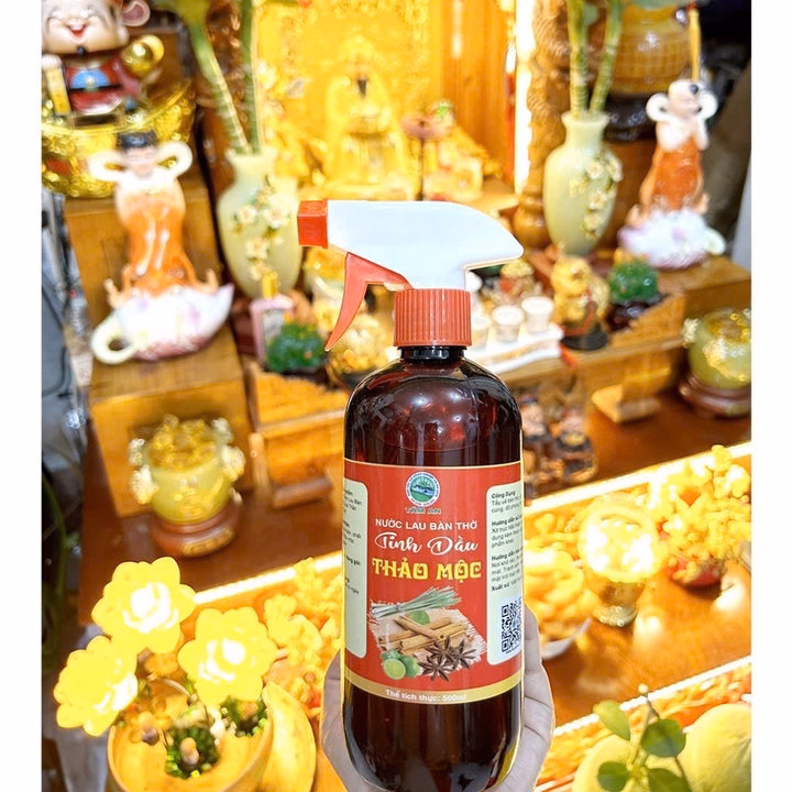Nước Lau Bàn Thờ Tinh Dầu Thảo Mộc 500Ml - Su - Ảnh 5