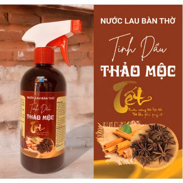 Nước Lau Bàn Thờ Tinh Dầu Thảo Mộc 500Ml - Su - Ảnh 4