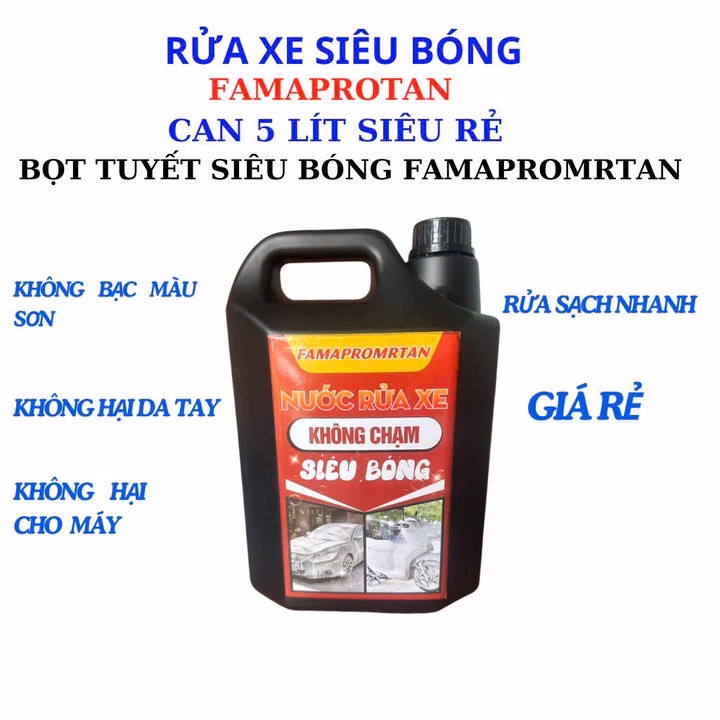 Nước Rửa Xe Không Chạm Famapromrtan Can 5 Lít - Gdn - Ảnh 3