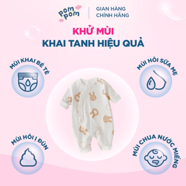 [Combo 2 Túi 2.7L] - Dành Cho Bé Sơ Sinh - Gel Giặt Xả 2In1- Sạch Sâu - Kháng Khuẩn - Khử Mùi Nôn Trớ, Ọc Sữa, Tè Khai-Lưu Hương Phấn Thơm Dịu Nhẹ - Ảnh 4