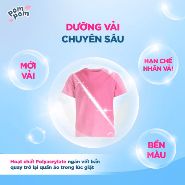 Túi 2.7L- Dành Cho Cả Nhà - Gel Giặt Xả 2In1"Lành" - Sạch Sâu Vết Bẩn - Dưỡng Mới Vải - Lưu Hương Tích Hợp Kháng Khuẩn An Toàn Cho Đồ Lót - Ảnh 3