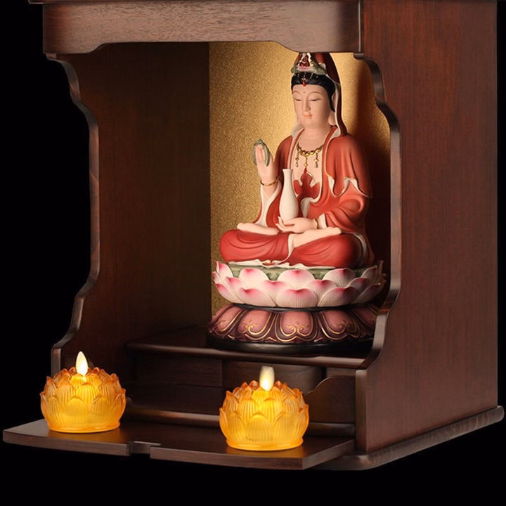 Nến Điện Tử Mini Hoa Sen Lửa Giả Lắc Lư Như Thật 55842 - Lady'S Passion - Ảnh 2