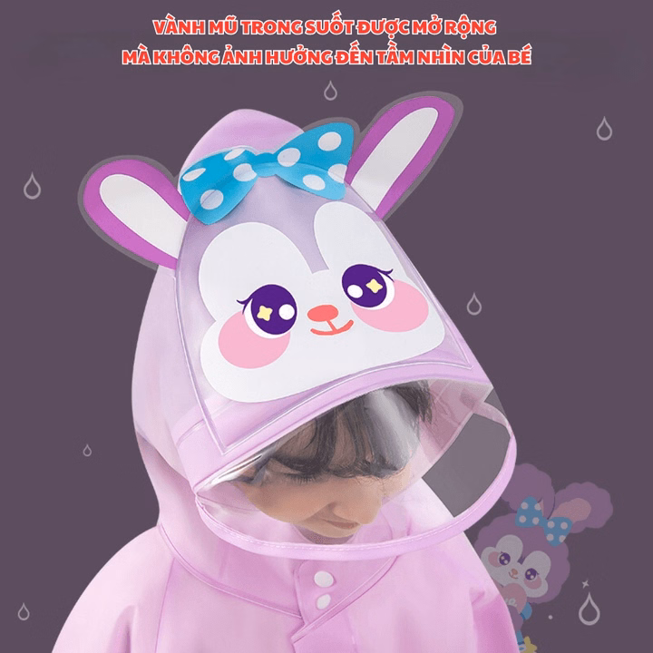 Áo Mưa Cho Bé Từ 3-10 Tuổi Bh Kids, Chất Liệu Eva Thân Thiện Môi Trường, Chống Thấm Tuyệt Đối, Dày Dặn - Ch172 - Ảnh 7