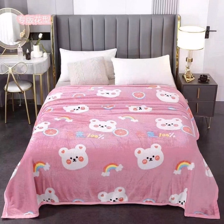 Chăn Lông Tuyết Siêu Mềm Mịn Cực Sang - Ảnh 4