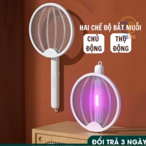 Vợt Diệt Muỗi Thông Minh Gấp Gọn 2 In 1 Kiêm Đèn Bắt Muỗi Tự Động Ban Đêm Gd202 - Lady'S Passion