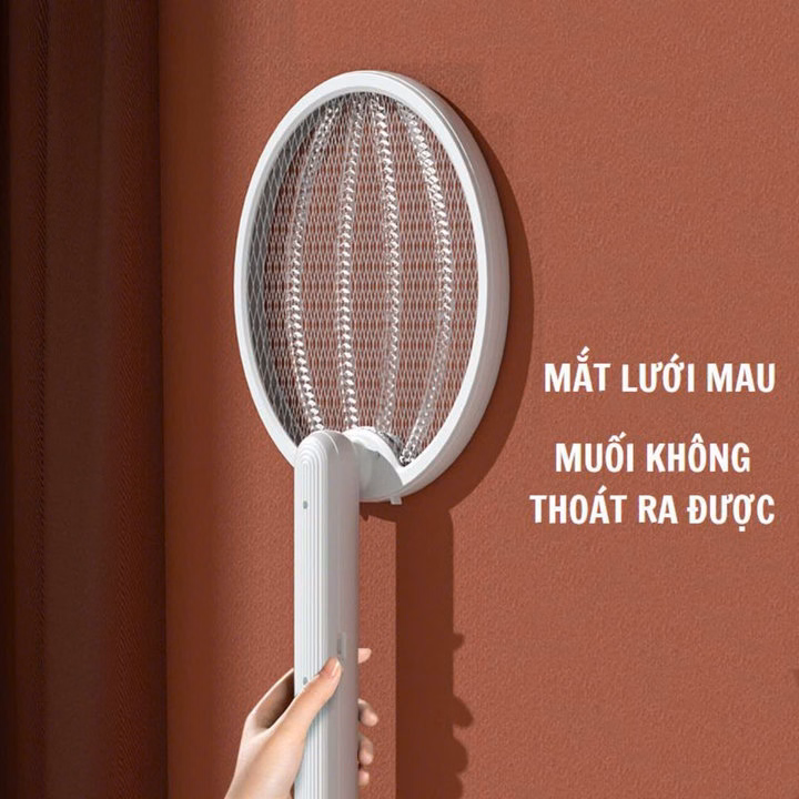 Vợt Diệt Muỗi Thông Minh Gấp Gọn 2 In 1 Kiêm Đèn Bắt Muỗi Tự Động Ban Đêm Gd202 - Lady'S Passion - Ảnh 9