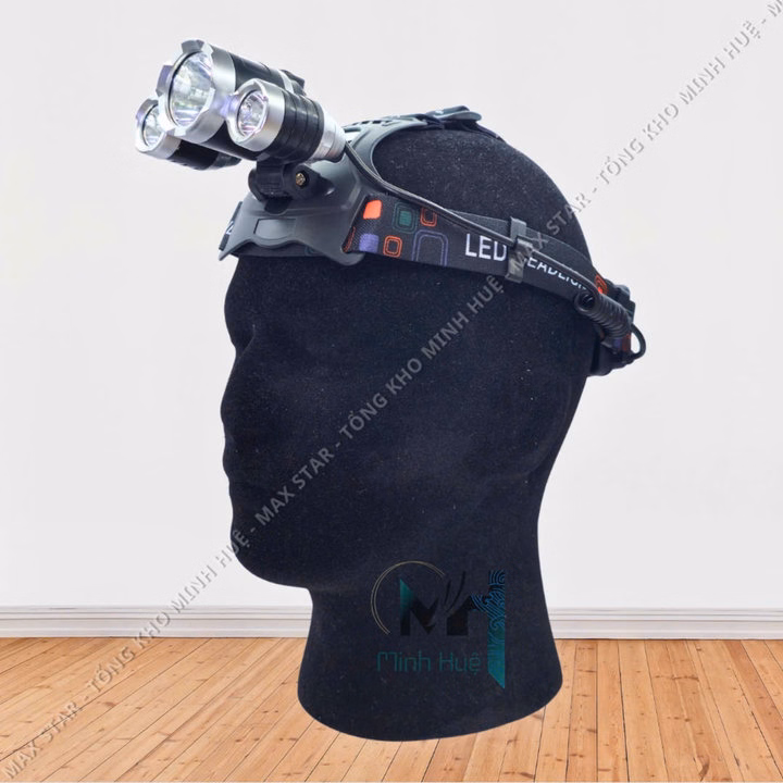 Đèn Pin Đội Đầu Siêu Sáng 3 Bóng Led T6-03 Chiếu Xa Trăm Mét Chống Nước, Va Đập Tốt Đèn Led Pha Đi Đêm Cao Cấp Gd203 - Lady'S Passion - Ảnh 2