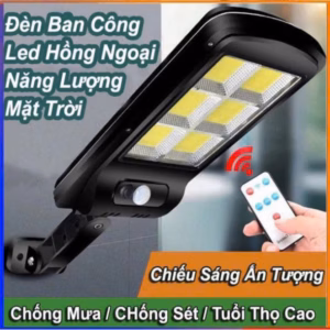 Đèn Năng Lượng Mặt Trời Cảm Biến Ánh Sáng Đèn Led 6 Bóng Kèm Điều Khiển Từ Xa Gd205 - Lady'S Passion