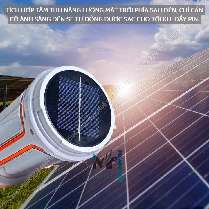 Đèn Pin Cầm Tay Siêu Sáng Jq 6088 Chiếu Xa 650 Mét Sạc Năng Lượng Mặt Trời, Sạc Ngược Cho Điện Thoại Gd207 - Lady'S Passion - Ảnh 7