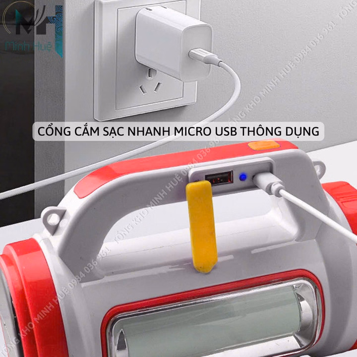 Đèn Pin Cầm Tay Siêu Sáng Jq 6088 Chiếu Xa 650 Mét Sạc Năng Lượng Mặt Trời, Sạc Ngược Cho Điện Thoại Gd207 - Lady'S Passion - Ảnh 9