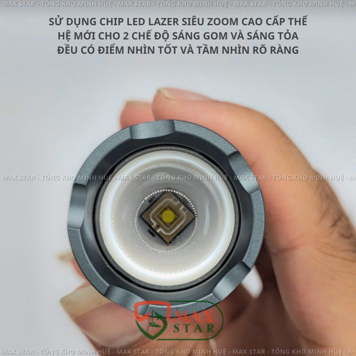 Đèn Pin Cầm Tay Mini Siêu Sáng Raybow 1120 Vỏ Nhôm Chống Nước Chip Led Lazer Siêu Sáng 10W Gd208 - Lady'S Passion - Ảnh 2