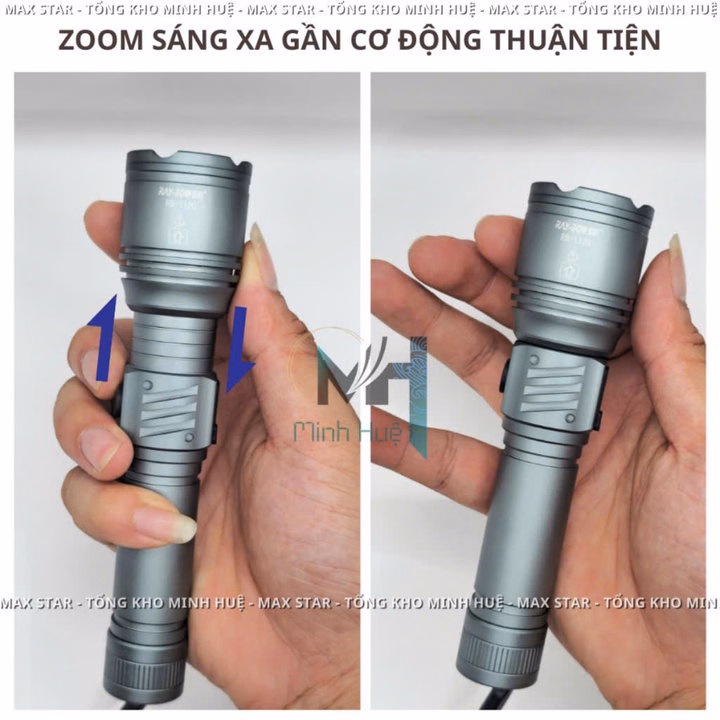 Đèn Pin Cầm Tay Mini Siêu Sáng Raybow 1120 Vỏ Nhôm Chống Nước Chip Led Lazer Siêu Sáng 10W Gd208 - Lady'S Passion - Ảnh 3