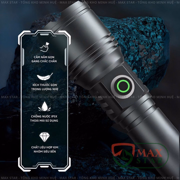 Đèn Pin Cầm Tay Mini Siêu Sáng Raybow 1120 Vỏ Nhôm Chống Nước Chip Led Lazer Siêu Sáng 10W Gd208 - Lady'S Passion - Ảnh 7