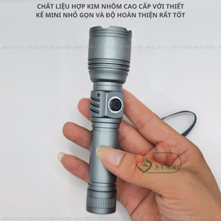 Đèn Pin Cầm Tay Mini Siêu Sáng Raybow 1120 Vỏ Nhôm Chống Nước Chip Led Lazer Siêu Sáng 10W Gd208 - Lady'S Passion - Ảnh 9