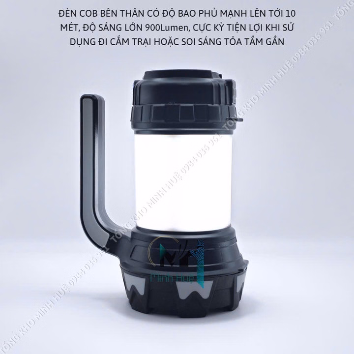 Đèn Pin Cầm Tay Siêu Sáng Hc 261 Chiếu Xa 650 Mét Sạc Ngược Cho Điện Thoại Đèn Dã Ngoại Đèn Cầm Tay Đèn Cắm Trại Gd209 - Lady'S Passion - Ảnh 2