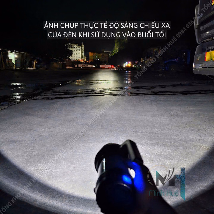 Đèn Pin Cầm Tay Siêu Sáng Hc 261 Chiếu Xa 650 Mét Sạc Ngược Cho Điện Thoại Đèn Dã Ngoại Đèn Cầm Tay Đèn Cắm Trại Gd209 - Lady'S Passion - Ảnh 8