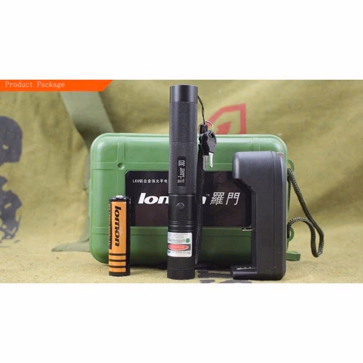 Đèn Laser Bút 303 Tia Xanh Đỏ Cực Sáng Công Suất Lớn Chiếu Xa 3Km Tặng Kèm Pin Sạc Bao Gồm Bộ Sạc Gd210 - Lady'S Passion - Ảnh 3