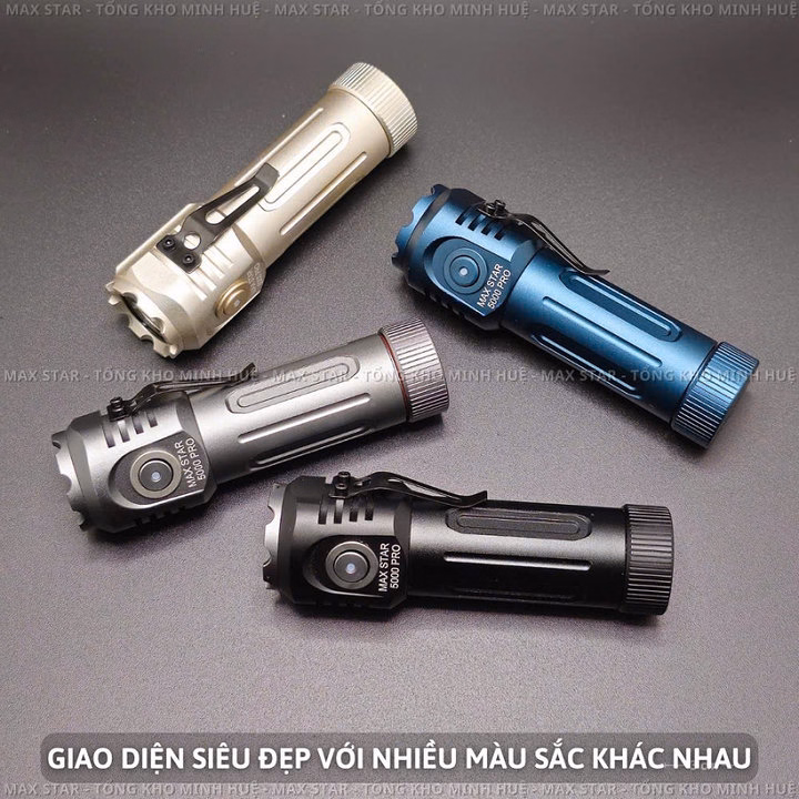 Đèn Pin Mini Cầm Tay Siêu Sáng Max Star 5000 Pro Sạc Trực Tiếp Sử Dụng Pin 18650 Siêu Sáng Mạnh Gd211 - Lady'S Passion - Ảnh 7