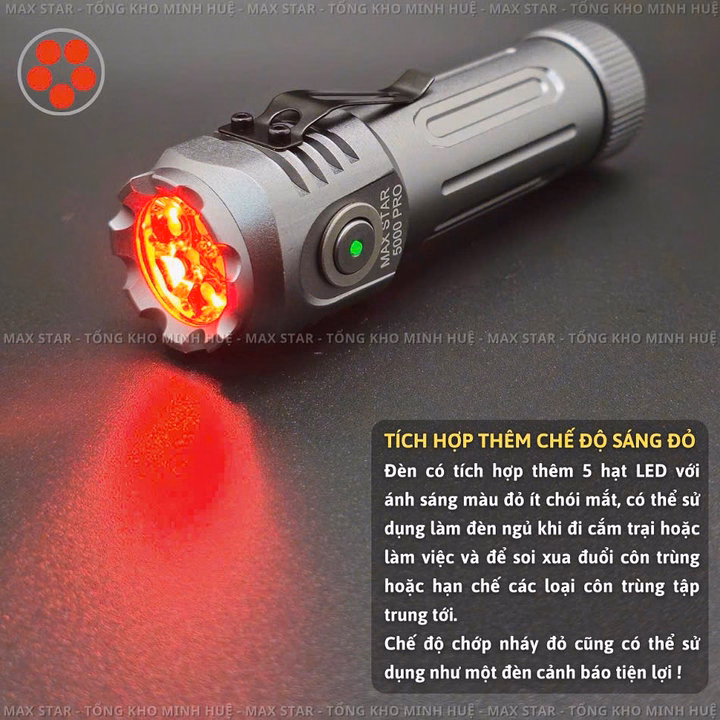 Đèn Pin Mini Cầm Tay Siêu Sáng Max Star 5000 Pro Sạc Trực Tiếp Sử Dụng Pin 18650 Siêu Sáng Mạnh Gd211 - Lady'S Passion - Ảnh 8