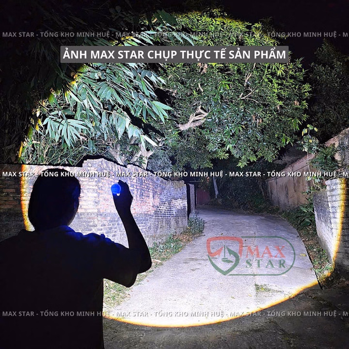 Đèn Pin Cầm Tay Siêu Sáng Zoom Xa Gần Max Star A3 Pro Hiển Thị Pin Tích Hợp Sạc Nhanh Chống Nước Ipx7 Siêu Sáng Xa 500M Gd212 - Lady'S Passion - Ảnh 7